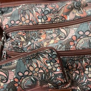 Sakroots crossbody bag and matching wallet